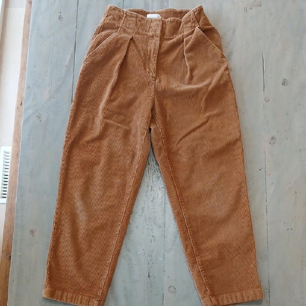 Wilfred Tan Corduroy Pants